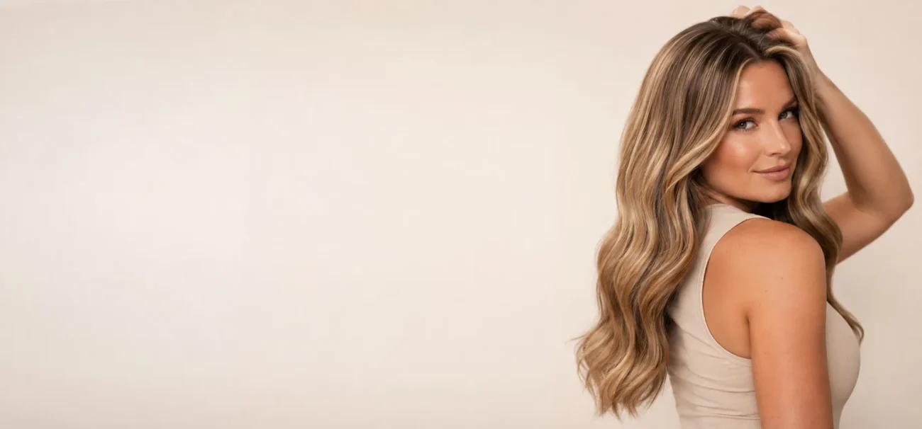 Truly Seamless tape-in hair extensions — long seamless blonde body-wave hair, Thicken It Studios