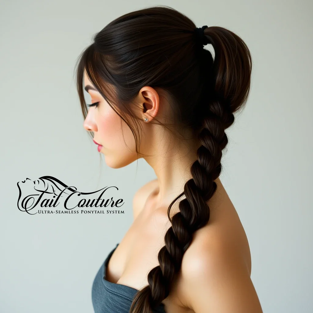 young-ponytail-model (webp) Tail Couture Ponytail Extensions 18″ 103g - Image 1
